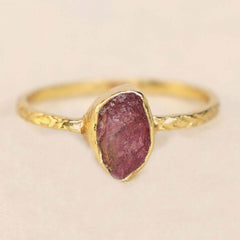 birthstone rings geboortesteen ring oktober october tourmaline toermalijn verguld gold plated Muja Juma