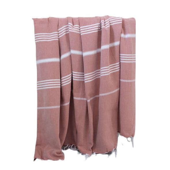 hamam doek hamamdoek hammam towel Ottomania XL large groot copper rood bruin tweepersoons handdoek reis