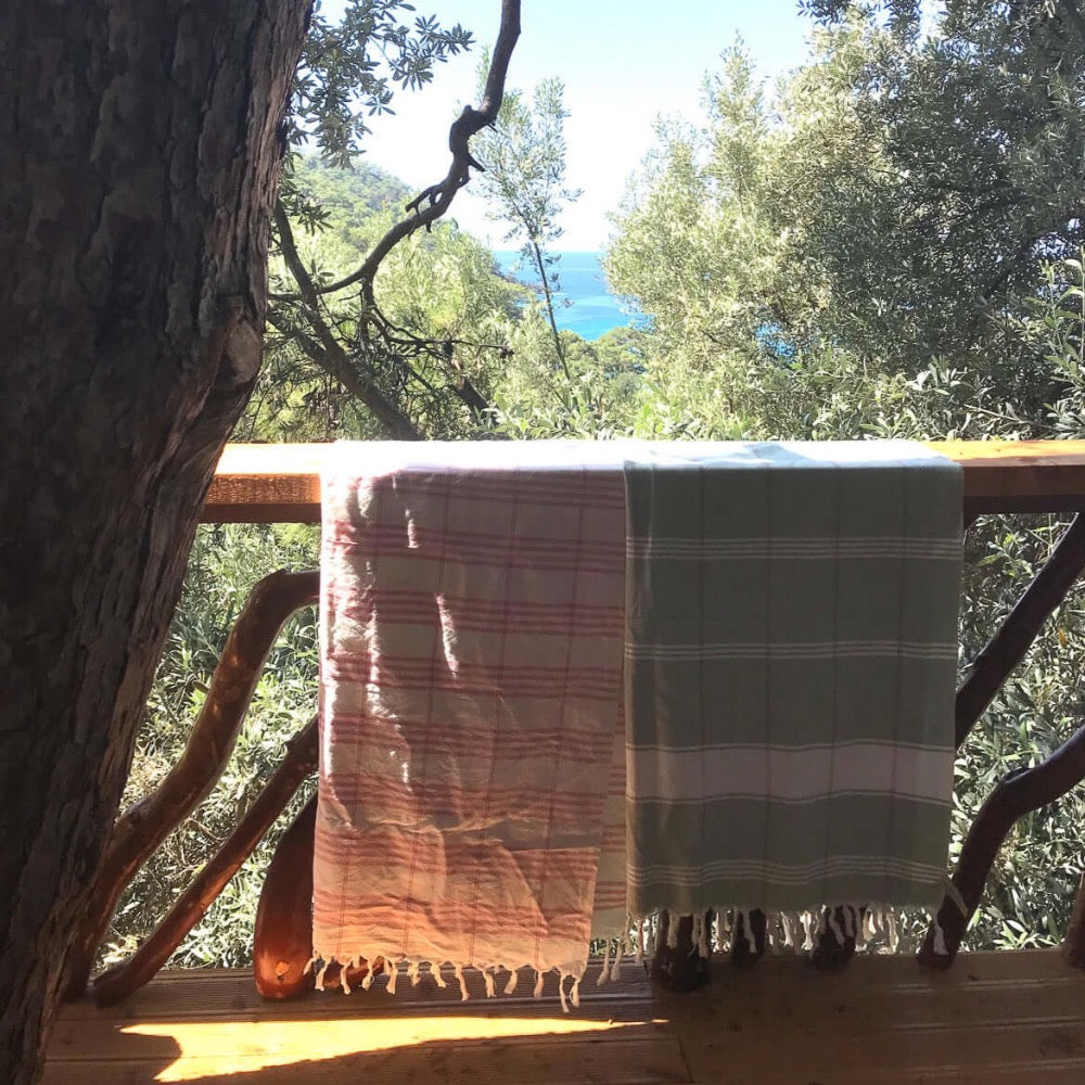 hammam towel handmade Turkey organic cotton hamamdoek bio katoen biologisch duurzaam reis vakantie handdoek dun licht duurzaam