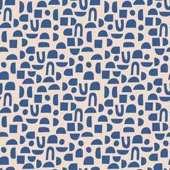 La La Fete sustainable gift wrap cotton cloth duurzaam inpakken doek katoen gerecycled kleurrijk confetti cream blue blauw