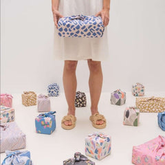 La La Fete sustainable gift wrap cotton cloth duurzaam inpakken doek katoen gerecycled kleurrijk