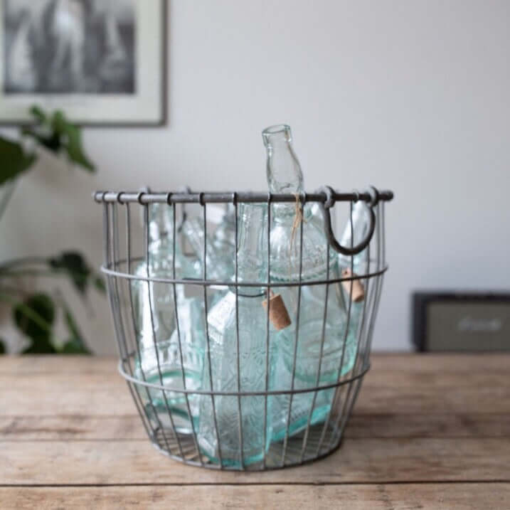 metal laundry basket storage baskets wire metalen mand klein small wasmand opbergmand