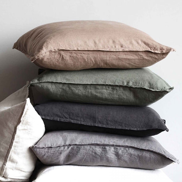 stonewashed linen cushion cover linnen kussenhoes kussen 50x50cm Tell Me More