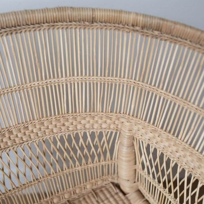 Iconic Malawi Chair Wicker Cane Handmade