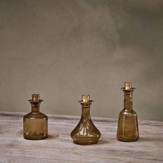 Bottle candlestick candle holder flessen kandelaar glas