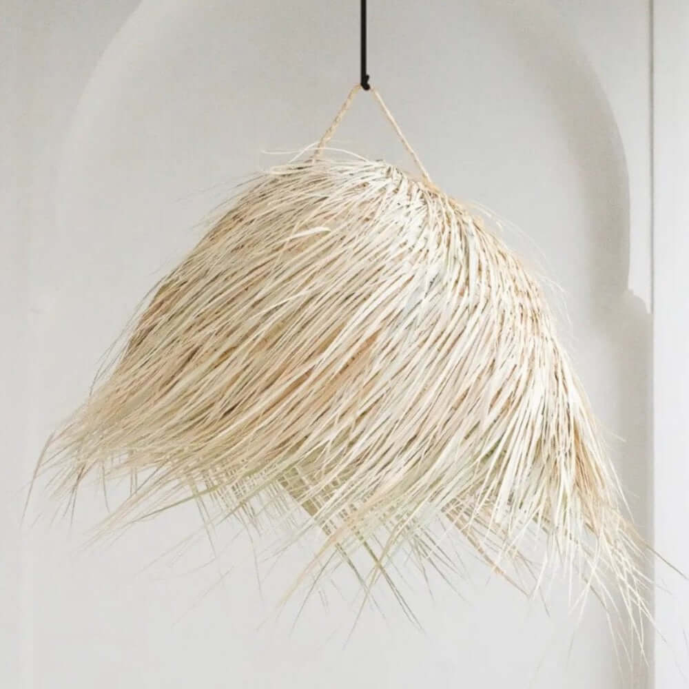 Souk in the City palm lamp fringes hair lampenkap boho style haar Marokko