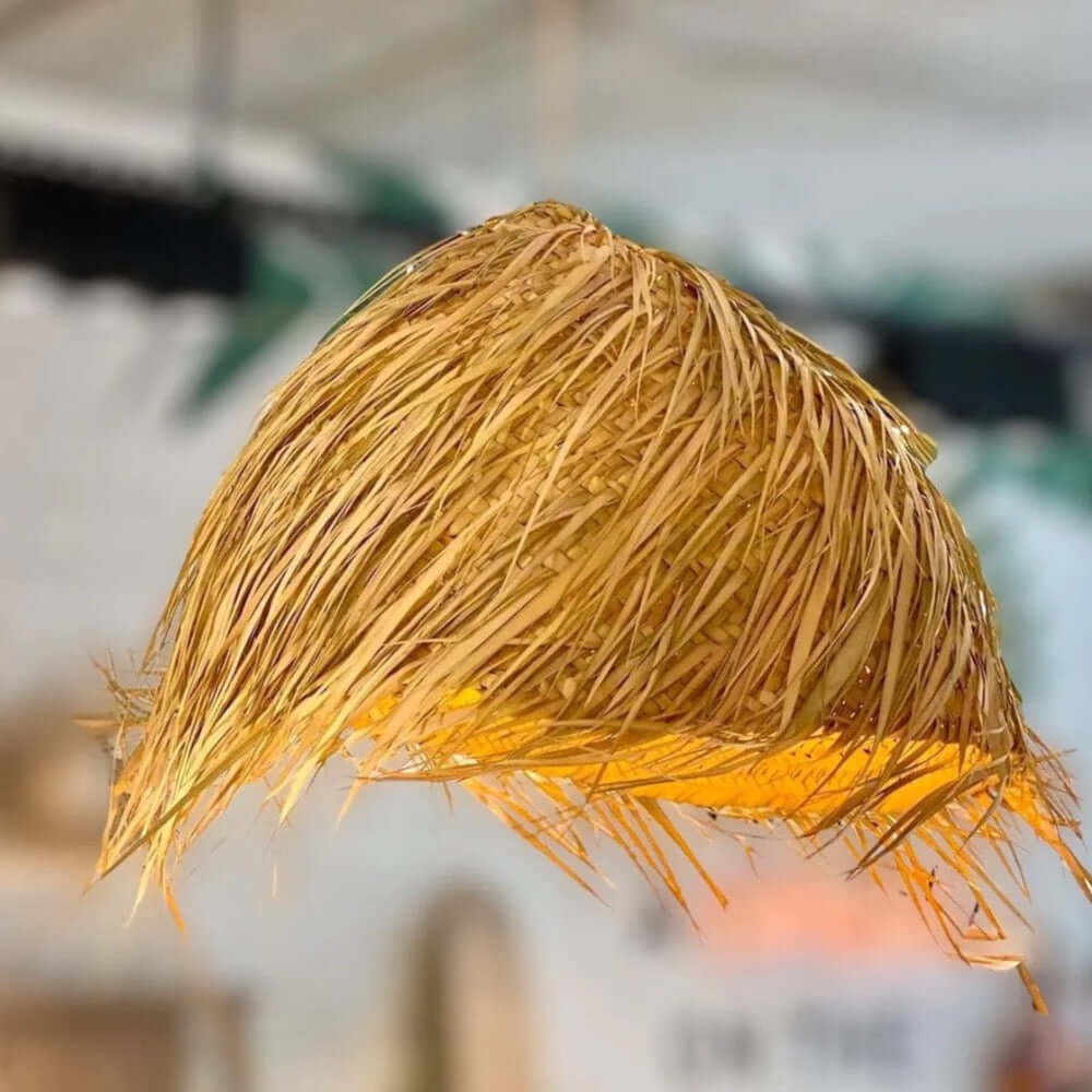 Souk in the City palm lamp fringes hair lampenkap boho style haar Marokko