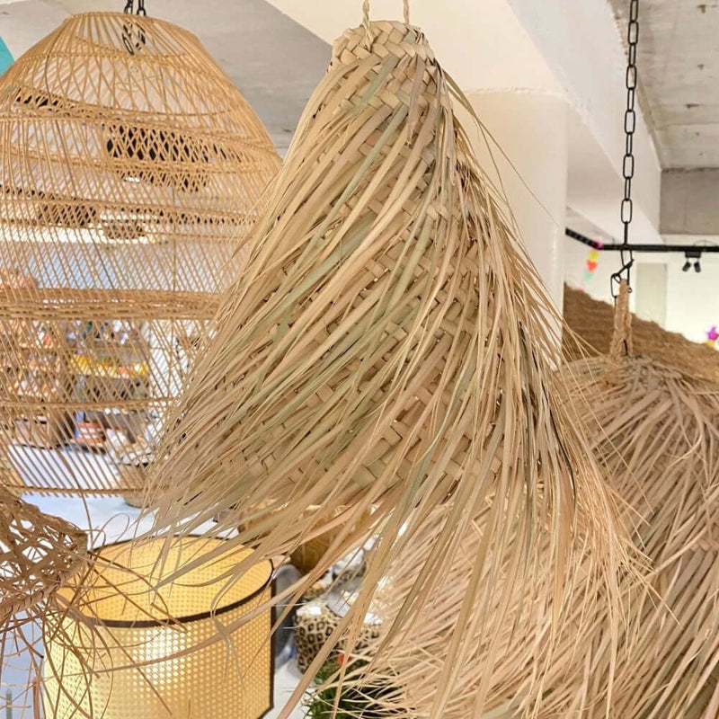 Palmenlampe Strolamp Souk in der Stadt Boho Lampenschirm Pendelleuchte 30 cm