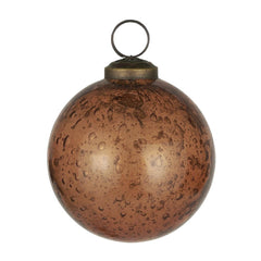 Christmas baubles pebble glass brown ib laursen