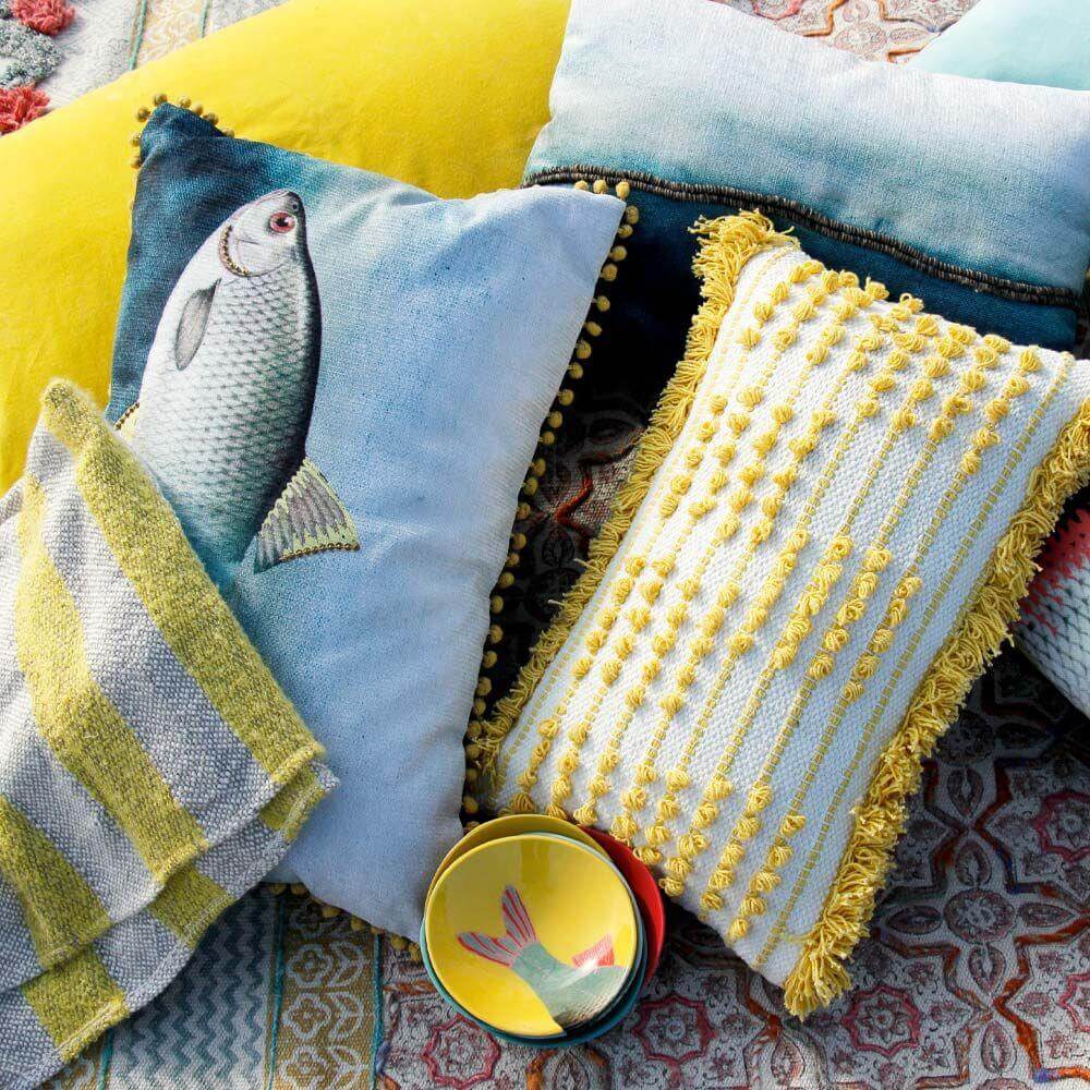 Cushion Blanca Ocre Imbarro Duurzaam Eco