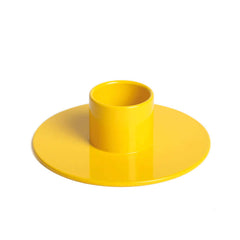 Not the Girl Who Misses Much steel candle holder Pop yellow gele kandelaar staal