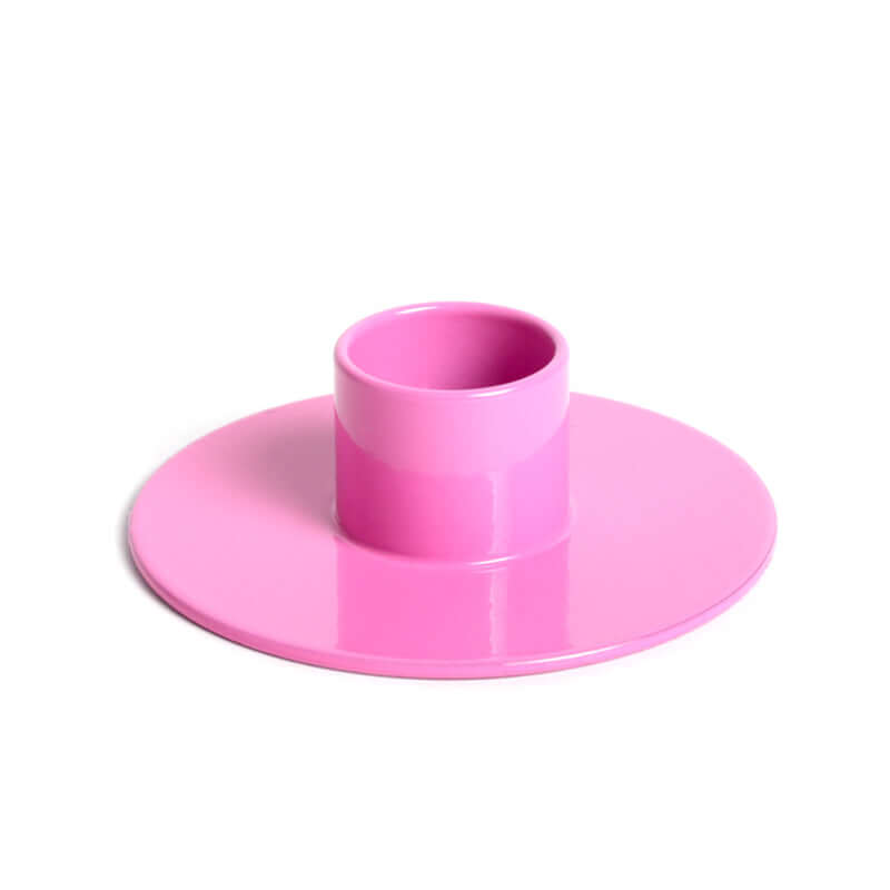 Not the Girl Who Misses Much steel candle holder Pop pink roze kandelaar staal