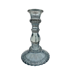 gerecycled glas kandelaar blauw 17cm By Room