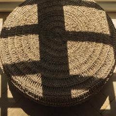 seagrass pouf 60 cm Bazar Bizar zeegras poef pouffe