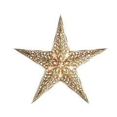 Starlightz gold paper star lantern Van Verre Fairtrade