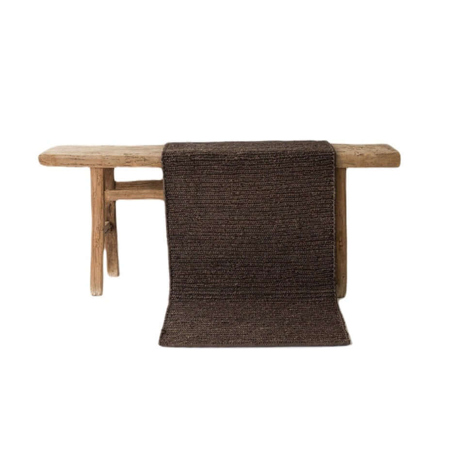 umak hemp rug Tell Me More hennep vloerkleed duurzaam donkerbruin bruin online