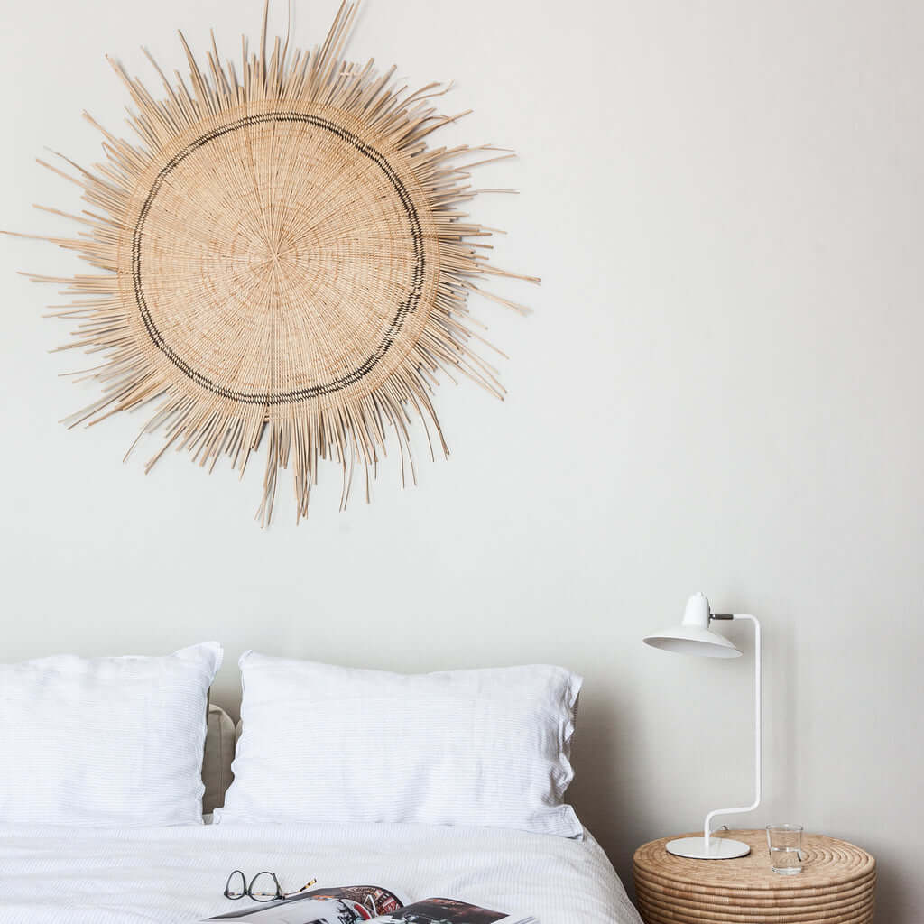 boho wall decor bohemian wanddecoratie zon muur wand decoratie woondecoratie uniek Malawi Afrika